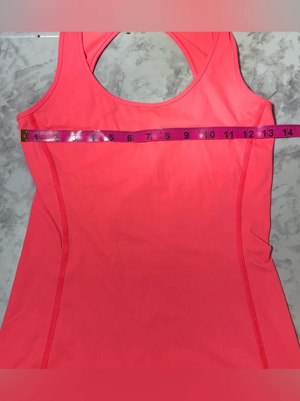Under Armour Women's Racerback Heat Gear neon Pink Performance Tank Top sz XS - Picture 3 of 5
